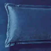 NNEDSZ Set of 2 Super Soft Corduroy Velvet Standard Pillowcase - Navy Blue