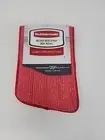 1 Rubbermaid Reveal Spray Mop Replacement Wet Mopping Microfiber Pad FG1M1900RED