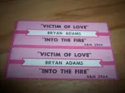 2 Bryan Adams Victim Of Love / Into The Fire Jukebox Title Strips