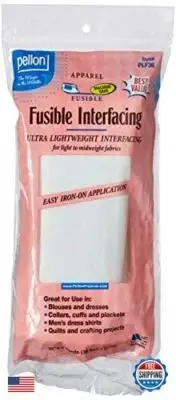 Pellon, White, PLF36 Ultra Lightweight Fusible Interfacing, 15" x 3 Yards, Pa