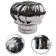Rotating Stainless Steel Chimney Cowl Cap:/ Protects Flue Pipe Enhances //new
