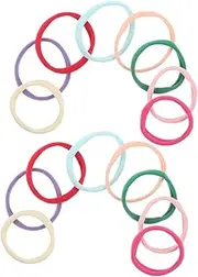 FOYTOKI Elastic Loom Loop Toys 16pcs Assorted Craft Loops for Boys and Girls DIY Weaving Kit for Boys and Girls' Artistic Development