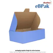 100x Mailing Box 220 x 160 x 77mm A5 Diecut Blue Shipping Carton B58
