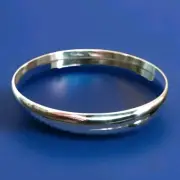 Erick's Sterling Silver size 7.7 in. Bangle Bracelet Taxco.925