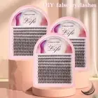 200Clusters Wispy Dense Lash Clusters DIY Eyelash Extension Makeup