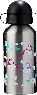 My Family Stainless Steel Kids Drink Bottle - BPA Free, Non-Toxic, Eco-Friendly, Reusable Water Bottle for Toddlers & Preschoolers (400ml) - Unicorn