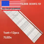 LED Strips for TCL GIC75LB08 3030F2.1D 4C-LB7507-ZM031 75S423 75S421 75S425LBCA