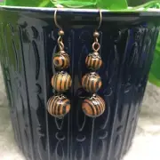 2” Bronze-tone Earring Set Bohemian Retro Drop Dangle Hook New Free Ship 7103