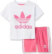 [adidas Originals] Baby Girls Originals Short & Tee Set