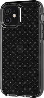 Tech21 Evo Check Phone Case for iPhone 12/12 Pro, Smokey Black