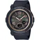 CASIO BABY-G 金屬質感優雅雙顯計時錶/黑/BGA-290-1A
