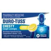 [Durotuss] Duro-Tuss Chesty Cough Lozenges Sugar Free Lemon 24 Pack
