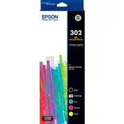 Epson 302 5 Ink Cartridge Value Pack