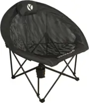 ROCK CLOUD Folding Camping Chair Oversized Padded 31D x 36W x 33.5H in, Black