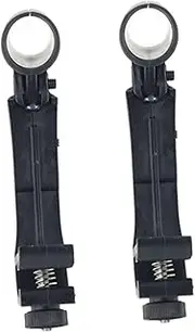 JEWEDECO 2pcs Adjustable Shockproof Drum Microphone Clips Durable Mount Holder for Instruments Compact Portable Design for and Live Performances