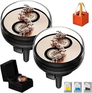 Dragon Car Diffuser,Enamel Dragon Cars Aromatherapy Essential Oil Diffuse,Rotatable Dynamic Fragrance Diffuser,Air Freshener Car Accessories with Vent Clip (1pc)
