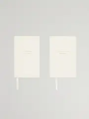 [Smythson] Smythson - Set Of Two Panama Wedding And Honeymoon Planner Textured-leather Notebooks - White - One size One size White