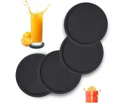 Silicone Beverage Coaster 4pcs Set,non-slip Coaster,heat Resistant Coaster