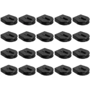 20Pcs Wheeled Cord Locks for Drawstring Toggle Slider Stopper, 0.8x0.9 Inch
