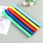 8 Holes Plastic Recorder Long Flute Woodwind Instrument Colorful Instrumens ig