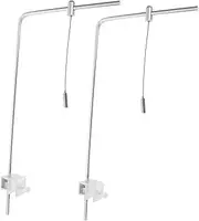 Parliky 2pcs Adjustable Aquarium Light Stand Aluminum Alloy Brackets for Fish Tank Lighting High Brightness LED Support for Freshwater
