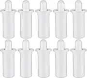 [Haobase] 10 Pcs Shutter Louver Repair Pins, Spring Loaded Plantation Shutter Replacement Repair Pins White