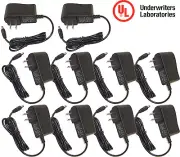 10x 12V DC 1A (1000mA) Power Supply Adapter Charger 2.1mm x 5.5mm plug size