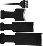 Ipetboom Hair Coloring Boards Brush Kit 4pcs Hair Dye Tool Set for Salon Home Use Black