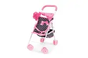 Bayer Doll Buggy Doll Pram Stroller Kids Children Pretend Toy Black Pink 3y+