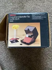 eldon diskette file with lock brand new vintage Rare