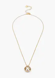 [Taking Shape] Taking Shape Detailed Jewel Drop Necklace in Smoky Quartz - Women's Accessories Smoky Quartz