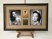 ANN BLYTH SIGNED RARE CAMERA PLATE & PHOTOS WITH ENGRAVED PLAQUE AND SUEDE MATT