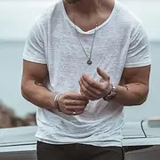 Men's T Shirt Short Sleeve Crew Neck Summer Plain Fashion Classic Comfortable Crewneck Street Casual Sports Black White Blue Top Tee for Men