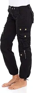 [Juicy Trendz] Women's Lightweight Cargo Pants – Quick-Dry Military Combat Trousers, 8-Pocket Utility Design for Hiking
