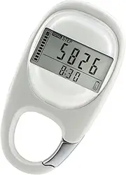 MOBUTOFU 3D for Hiking Running Carabiner Type Pedometer Step Counter Sports Walking Tool