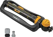 Melnor 65133AMZ Turbo Oscillating W/Timer Sprinkler Bundle, Black, Yellow
