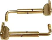 Violin Chinrest Screws, 2X Replacement Clamp Screws, 8.2x3x1.6 inches Violin Fittings Replacements, Metal Chin Rest Parts for String Instruments, Musicians, Concert Use