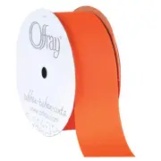 Offray 1.5" Grosgrain Ribbon, Hunter Orange, 10 Yards