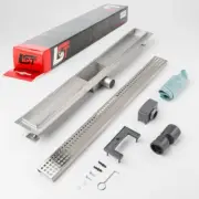 Shower Channel Square 700 X 70 MM Height - Adjustable Shower Grate Perforated