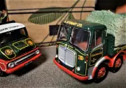Corgi 2 Trucks with Sheeted custom cargo loads. Very rare and Unique.