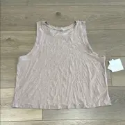 BEYOND YOGA Chai Featherweight Spacedye Balanced Muscle Tank Top Active Size XL