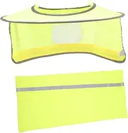 jojofuny Large Brim Hat Sun Shade Hard Hat Sun Neck Shield Reflective Hard Hat Accessory for Tradesmen UV Protection