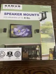 SANUS Accents ON Wall Speaker Mounts, Black
