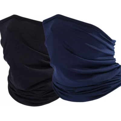 Thin Balaclava Neck Gaiter Face Mask for Men Women UV Protection Bandana Scarf