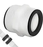 Pool Hose Adapter, Pool Split Hose Connector with 2 L Gasket Rings, Waterproof Swimming Pond Extension Adapter, Skimmer Plumbing Connection for Ground Pool, Swimming Pool