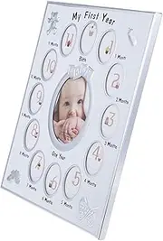 ORFOFE Growth Record Photo Frame Photo Frame for Newborn 12 Months Unique Display Rack