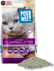 POOWEE! Clumping Lavender Litter 7.5Kg