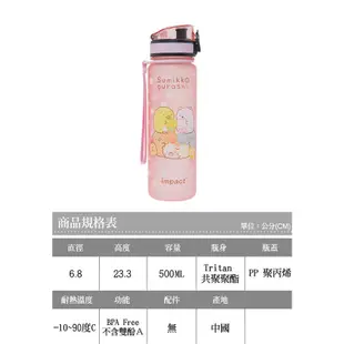 impact 怡寶 水壺 角落小夥伴 角落生物 500ml 安全 水杯 IMSGB01 得意時袋