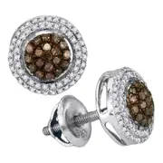 1/3CTW-Diamond NATURAL BROWN EARRING