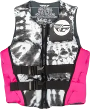 Fly Racing Women's Neoprene Floatation Vest XL Neon Pink/White/Black 221-30422X